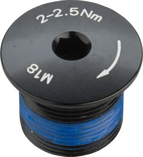 Promax Crank Spindle Bolt for 2-piece cranks, Alloy, Black