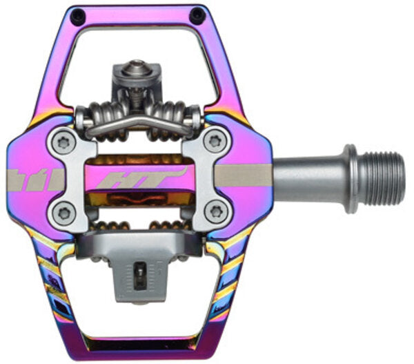 Pédales Plates-formes BMX HT T2-SX, Double Face, Axe 9/16, Violette, Neuves